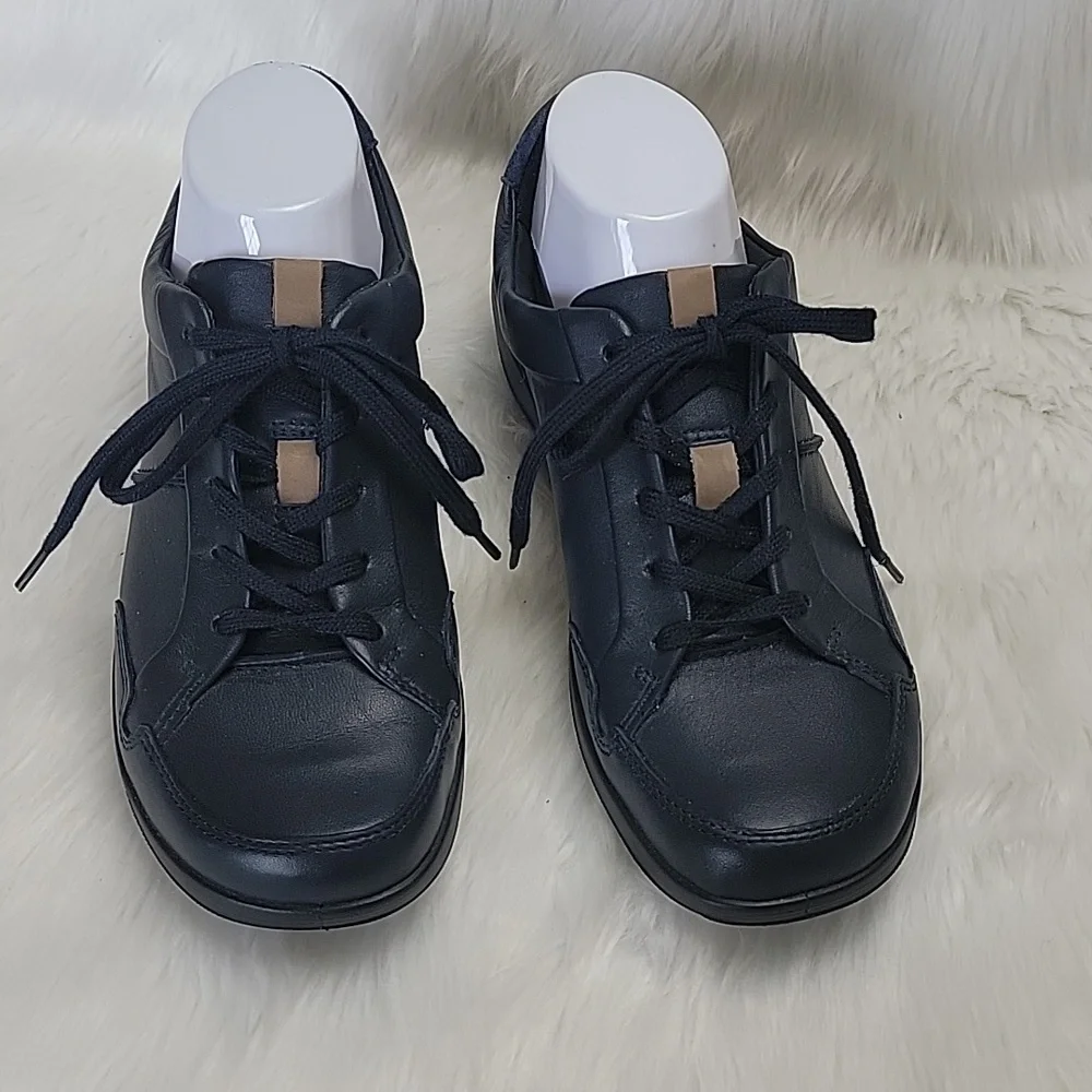 HOTTER Fearne II Otholite Navy Blue Lace Up Comfort Casual Sneaker Shoes 8.5 NEW
